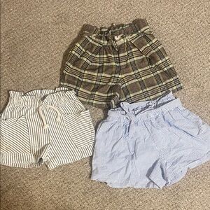 Zara set of three fashion shorts size 7